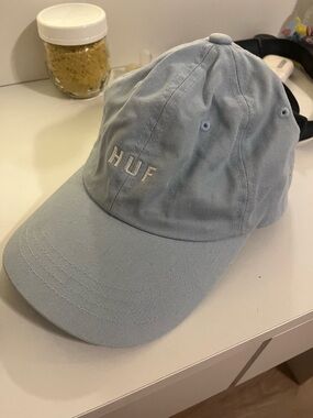 HUF Pastel Blue Embroidered Logo Cap